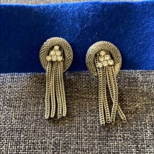 Beautiful Vintage clip dangle earrings